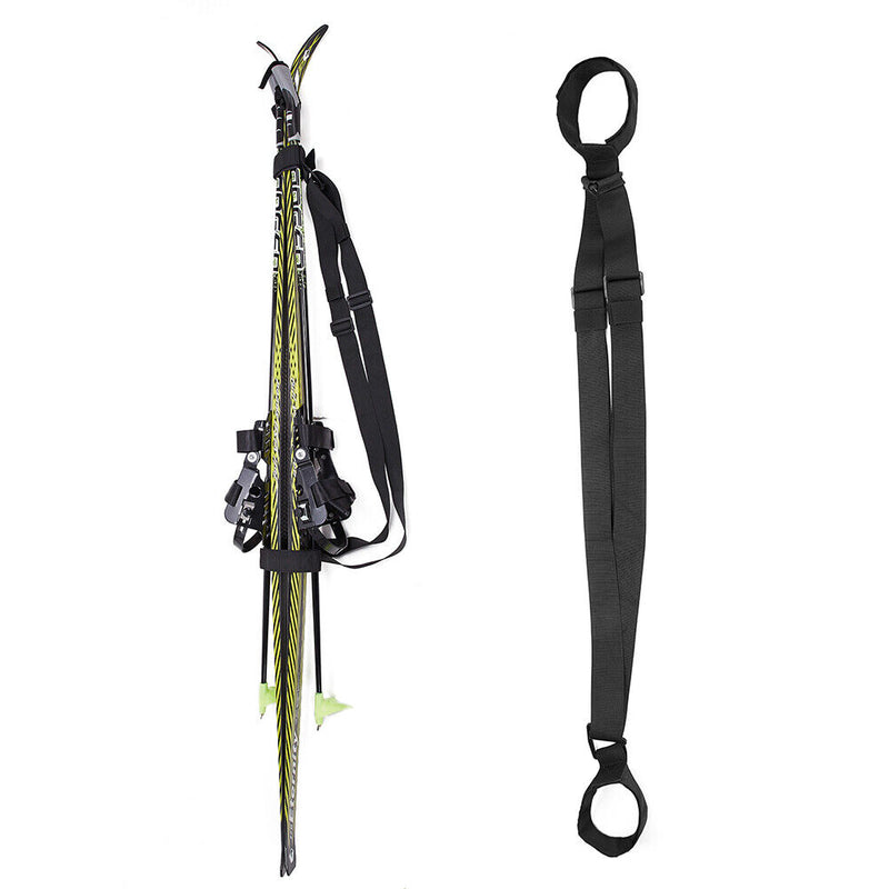 Ski Backpack Carrier Ski Carry Sling Strap Double Shoulder Backpack Fixed Belts