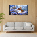 Full Drill Round Diamond Painting Kit DIY 5D Mosaic Snow Deer Rhinestone Picture