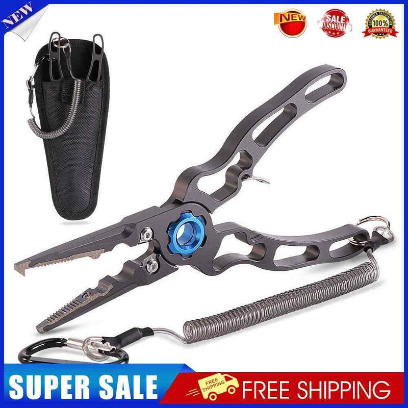 Pliers Scissors Portable Line Lure Cutter Fishing Tools (Titanium Grey)