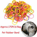 Topknot Headwear Elastic Stretchy Pet Rubber Band Dog Headband No Stick Hair