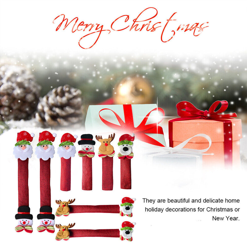 Kitchen Christmas Microwave Oven Gloves with Coasters Heat Resistant Gloves