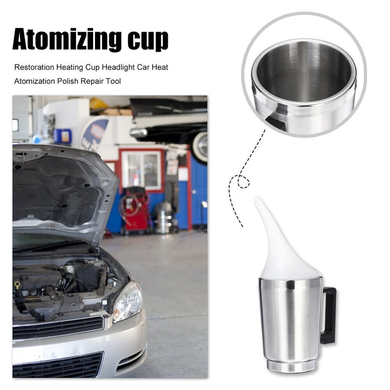 Auto Car High Brightness Restoration Headlight Heating Cup Polish Repair Tool