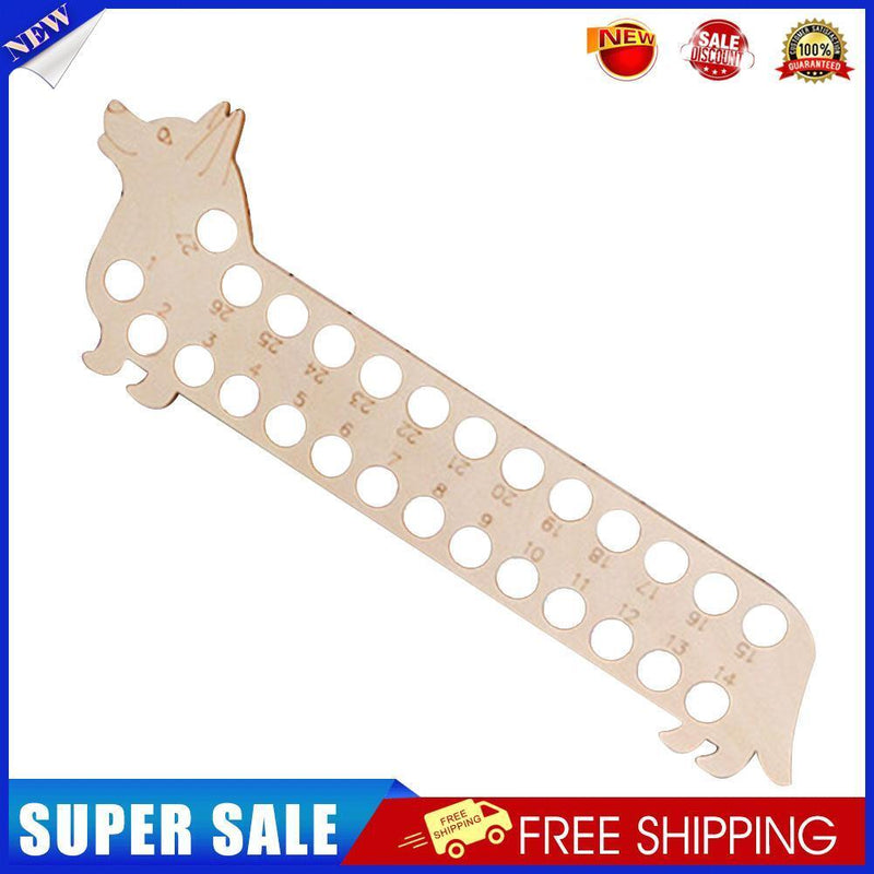 Wooden Carved Cross Stitch Thread Board Embroidery Thread Organizer (Dog)