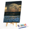 DIY Digital Picture Moon at Sea Frameless Painting By Number Handicraft for Gift