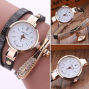 Fashion Luxury Rhinestone Bracelet Women Top Quartz Casual Watch Black  Newly