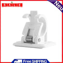 2pcs Self-Adhesive Curtain Rod Holders Bracket Heavy Duty Bathroom Hook Rack Kit