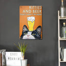 #A Fashion Artwork Retro Goods Unique Tin Painting Perfect Size for Bars Decorat