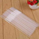 Long Transparent Party Extra Flexible Drinking Bendy L6C0 100pcs Straws T3Z5