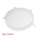 Heat Resistant Reusable Stretch Silicone Lids Food Wrap Bowl Cover (21cm) Newly