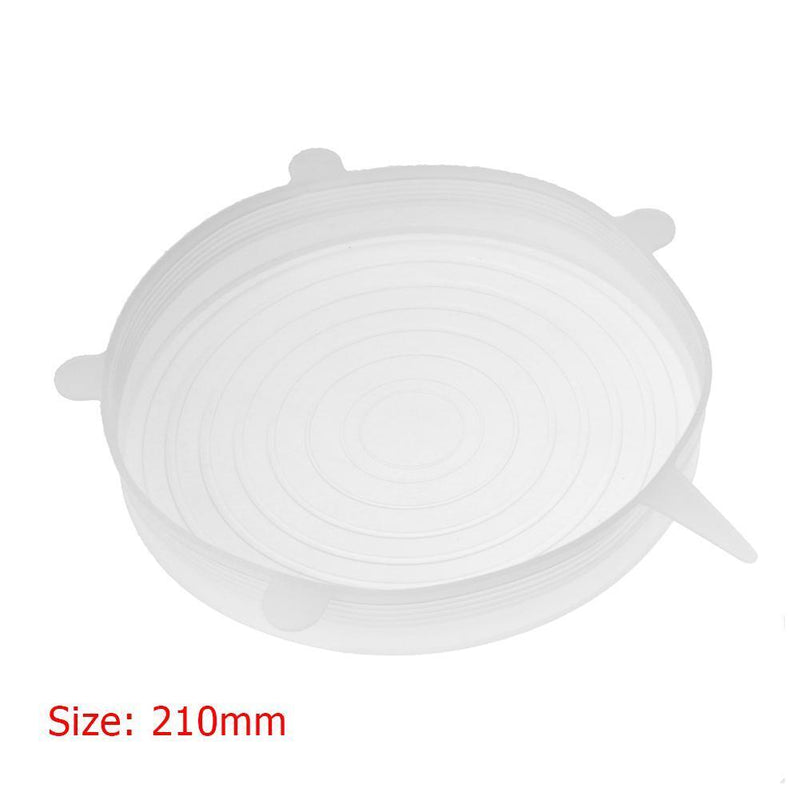 Heat Resistant Reusable Stretch Silicone Lids Food Wrap Bowl Cover (21cm) Newly