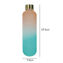 1000ml Water Bottle Frosted Outdoor Sports Drinking Kettle (Orange Green)