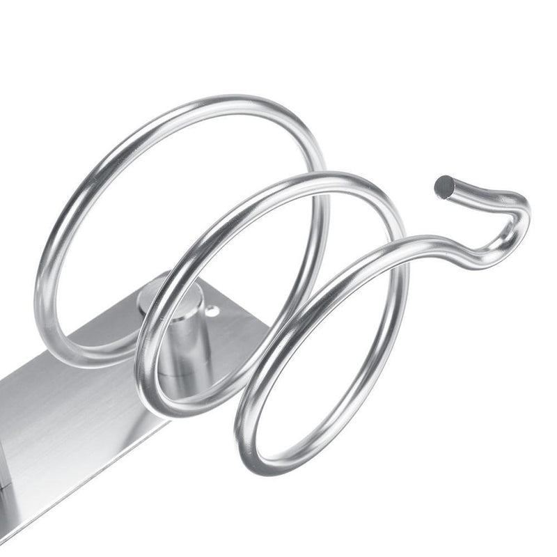 Wall Mounted Hair Dryer Storage Rack Bathroom Drier Blower Stand Hanger Holder