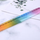 Haircut Hairdresser Comb Heat Resistant Colorful Rainbow Comb Hairdressing To
