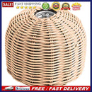 Cooking Gas Cylinder Cover Rattan Gas Tank Storage Case for Outdoor Camp Hiking