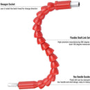 Flexible Shaft Electric Screwdriver Drill Bit Extension Rod (Red 295mm)