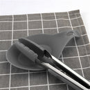 Silicone Spoon Pad Kitchen Utensils Spatula Heat Resistant Placemat (Grey)