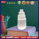 Selenite Tower Lamp Quartz Crystal Ornaments Craft Reiki Healing Home Decoration
