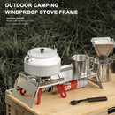 Portable Camping Picnic BBQ Table Heat Insulation Gas Stove Stand Folding Desk