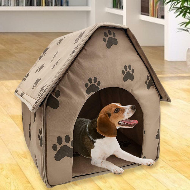 Portable Dog House Foldable Winter Pet Bed Nest Tent Cat Puppy Kennel (A)