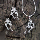 Girls Women Gift Gothic Stud Earrings Earrings For Women Frog Earring Necklace
