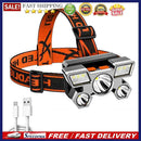 USB Rechargeable Portable 5xLED Bead Flashlight for Night Fishing Hiking Ca