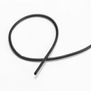 1m DIY Silicone Soft Rigs Tube Sleeve for Carp Fishing Tackles (Black)