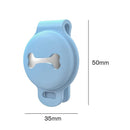 Pet Dog Necklace Tracker Cover Anti-Lost for Airtag Protective Case (Blue)