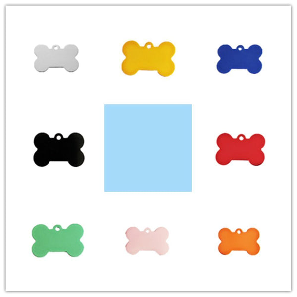 Dog supplies Identification Double Sided Bone Shape ID Name Pet Tag Brand