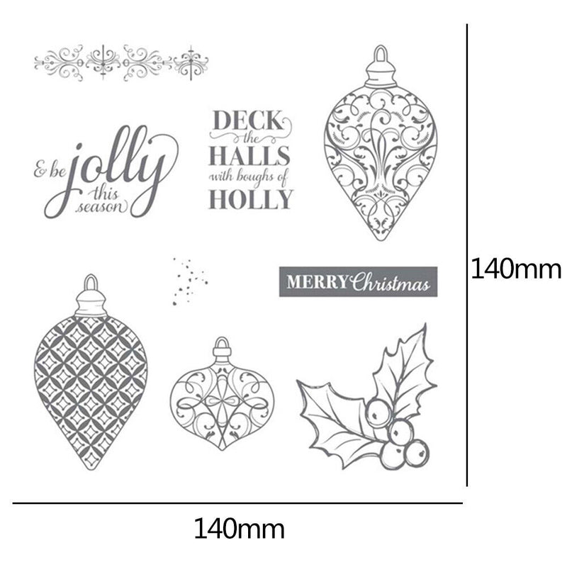 DIY Scrapbooking Metal Cutting The Festival Party Theme Clear Seal Stamp Set