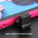2pcs USB C Male to USB C Female Adapter Upward Downward Angled 90 Degree