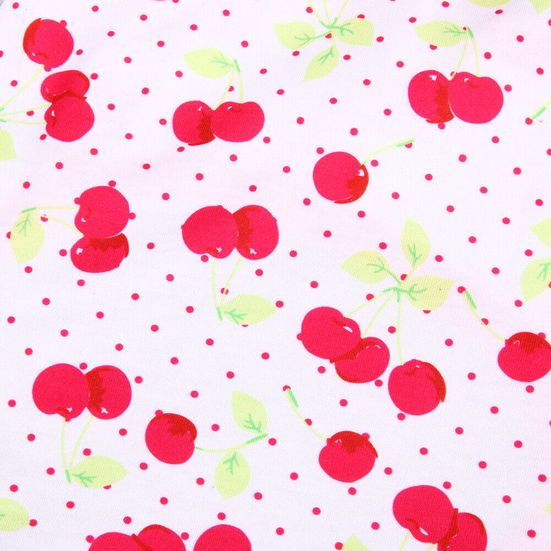 Spring Summer Puppy Small Dog Vest Clothes Pet Shirt (Cherry  Red)(L)