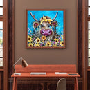 5D DIY Diamond Painting Full Round Drill Flower Calf Wall Decor Rhinestone