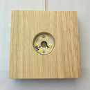 Crystal Glass Artwork Lights Display Base Wooden Light Base Stand (8cm) Newly