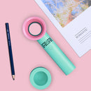Portable Bladeless Cooling Fan Summer Personal Handheld Desktop Fan (Blue)