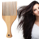 Home Bamboo Wide Tooth Comb Detangling Anti-Static Square Pocket Hair Brush