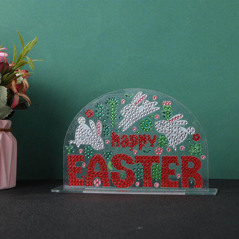DIY Crystal Diamond Painting Rhinestone Easter Scene Ornaments Kit (CB008)