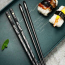 5 Pairs Alloy Chopsticks Chop Sticks Beautiful Gift 2022 Set Y7X8