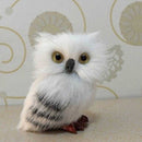 Cute Lovely Owl White Black Furry Christmas Bird Ornament Decoration hot.