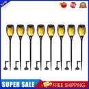 12 LED Flame Torch Light Solar Garden Plug-In Decor Lighting Lamp (8pcs)