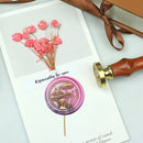 #A Round Mushroom Sealing Wax Stamp Head Fire Paint for Wedding Invitations Card