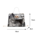 Fashion Women Tie Dye Print Shoulder Crossbody Bag Casual Chain Mini Flap Purse