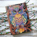 DIY Owl Special Shaped Diamond Painting 50 Pages Sketchbook A5 Students Not