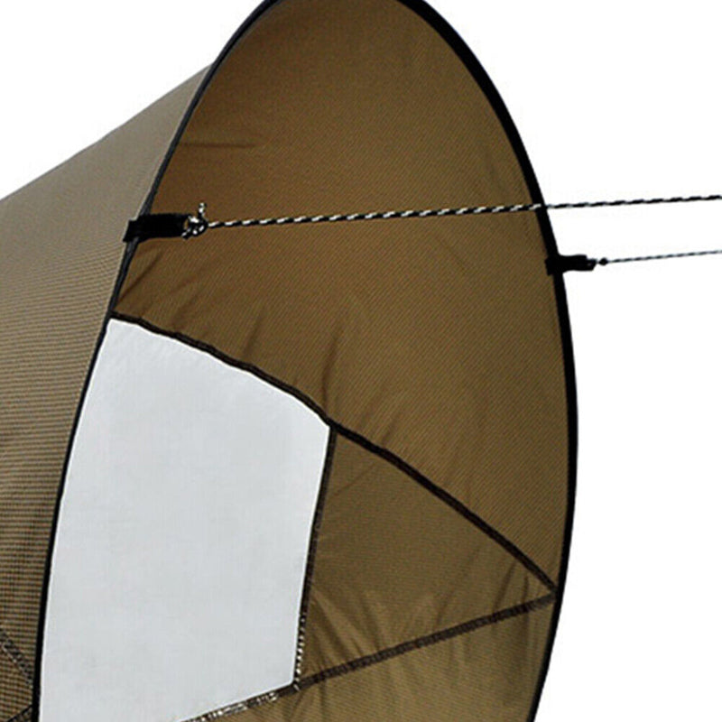 Foldable Kayak Boat Wind Sail Surfing Kayak Downwind Wind Paddle (Grey) Newly