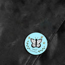 Bee Butterfly Badge Cartoon Animal Round Lapel Shirt Enamel Brooch Jewelry Gift