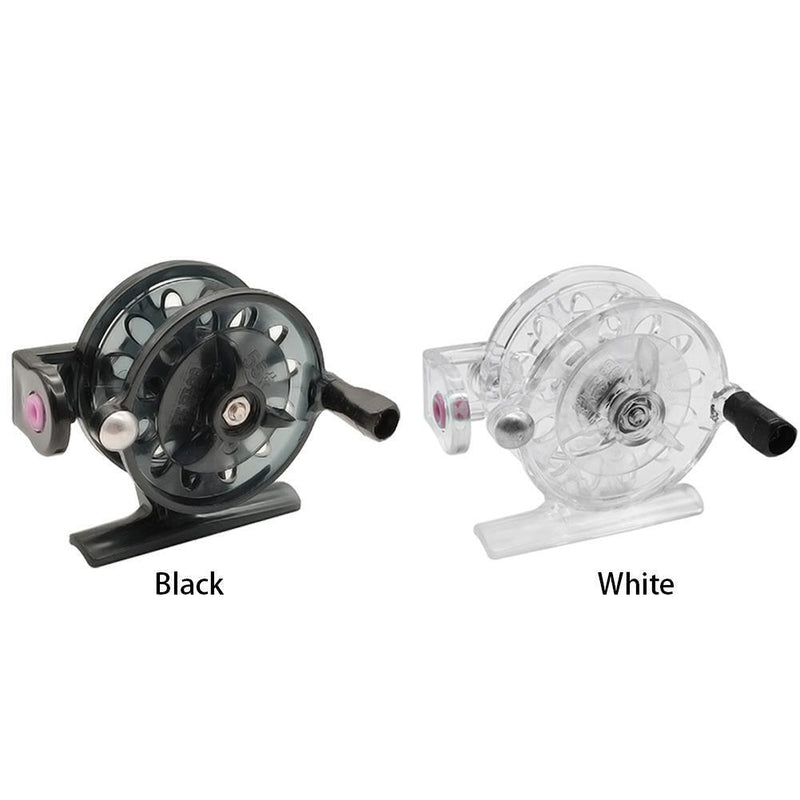 55mm Plastic Metal Winter Ice Fishing Reels Portable Fishing Reel (White)