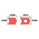 1 Pair Bicycle Crank Covers Silicone Crankset Protector Arm Sleeve (Red)