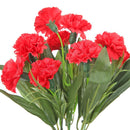 Silk Carnation Wedding Home Decor Artificial Flower Photographic Prop (Red)