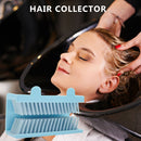 Shower Hair Catcher Wall Silicone Hair Trap Collector for Bathroom (Blue)