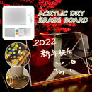 Transparent Acrylic Dry Erase Memo Message Board Writing Board With LED Li 7T_