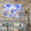 5D DIY Diamond Painting Full Round Drill Open Door Jesus Wall Decor Rhinestone
